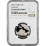South Africa 5 cents 2002, NGC PF68 UC, "Elephant - Strength of Africa" silver