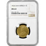 British West Africa 1 shilling 1926, NGC MS63, "King George V (1910 - 1936)"