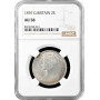 Great Britain 2 shillings (gothic florin) 1859, NGC AU58, "Victoria (1838-1901)"