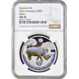 Cameroon 500 francs 2022, NGC MS70, "Savanna Life - Rhino" silver coin