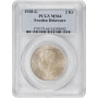 Швеция 2 кроны 1938 г., PCGS MS64, "300 лет поселению Делавэр"