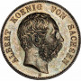 Saxony 2 mark 1902 E, PCGS MS62, "King Albert (1873 - 1902)" silver coin