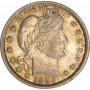 USA quarter dollar (25 cents) 1893, PCGS AU58, "Barber Quarter" silver coin