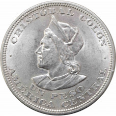 Сальвадор 1 песо 1914 г. CAM, UNC, "Республика Эль-Сальвадор (1889 - 1918)"