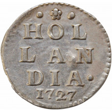 Niederlande (Holland) 1 Stüber 1727, UNC, "Niederländische Republik (1701-1794)"