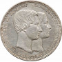Belgium 5 francs 1853, UNC Det., "Marriage of The Duke" silver coin