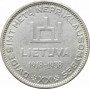Lithuania 10 litu 1938, UNC, "20th Anniversary - Republic" silver coin