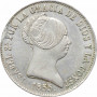 Spain 10 reals 1855, UNC Det. DAMAGED, "Queen Isabel II (1847 - 1864)" Barcelona