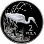 Botswana 2 pula 1986, PROOF, "World Wildlife Fund - Slaty Egret" silver coin