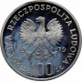 Польша 100 злотых 1979 г., PROOF PROBA, "Охрана окружающей среды - Серна"