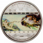 Острова Кука 20 долларов 2008 г., PROOF, "Сотворение Адама, Микеланджело" без камней