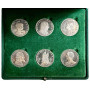 Italy 6 silver medals, PROOF, "Regional Council of Lombardy"
