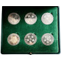 Italy 6 silver medals, PROOF, "Regional Council of Lombardy"