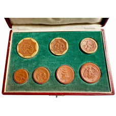 Germany porcelain coins set 1921, UNC, "Federal state of Saxony (1917 - 1922)"