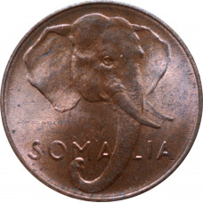 Somalia 1 centesimo 1950, UNC, "UN trust territory under Italy (1950 - 1960)"