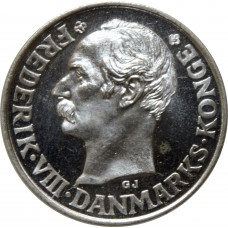 Denmark 25 ore 1911 VBP, PROOFLIKE, "King Frederick VIII (1906 - 1912)"