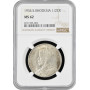 Южная Родезия 1/2 кроны 1934 г., NGC MS62, "Колония Великобритании (1932 - 1955)"