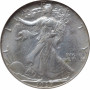 USA half dollar 1937 г., PCGS PR65, "Walking Liberty Half Dollar" silver coin