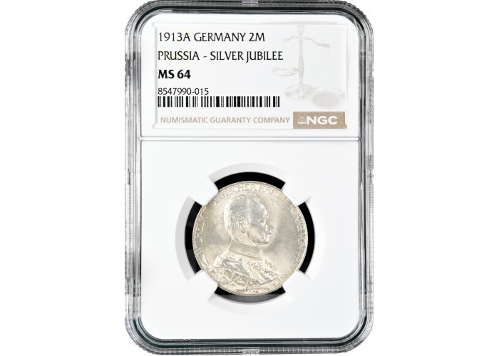 1897年 スウェーデン 銀貨 2クローナ NGC MS 64 Sweden 2 Kronor KM 761 Prices & Values | NGC