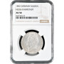 Hesse-Darmstadt 1 gulden 1842, NGC AU58, "Duke Louis II (1830-1848)" Top Pop 1/0