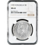 Венесуэла 5 боливаров 1935 г., NGC MS62, "Соединенные Штаты Венесуэлы (1879 - 1952)"