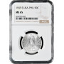 Филиппины 50 сентаво 1945 г. S, NGC MS65, "Администрация США (1903 - 1945)"