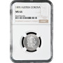 Австрия 1 крона 1893 г., NGC MS64, "Император Франц Иосиф (1848 - 1916)"