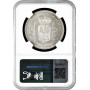 Spain 5 pesetas 1871 (71) SDM, NGC MS62, "King Alfonso XII (1874 - 1885)"