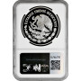 Mexico 5 pesos 1998 Mo, NGC PF68 UC, "World Wildlife Fund - Wolf" silver coin