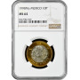 Мексика 10 песо 1998 г. Mo, NGC MS64, "Мексиканские Соединённые Штаты (1992 - 2023)"