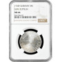 Weimar Republic 3 reichsmark 1930 F, NGC MS64, "Flight of the Graf Zeppelin"