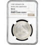 Weimar Republic 5 reichsmark 1930 F, NGC MS64, "Liberation of Rhineland"