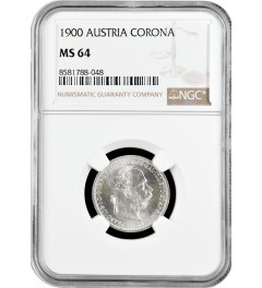 Österreich 1 Krone 1900, NGC MS64, "Kaiser Franz Joseph I (1848 - 1916)"