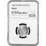 Австрия 1 крона 1900 г., NGC MS64, "Император Франц Иосиф (1848 - 1916)"