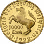 Westphalia 10000 Mark 1923, NGC MS64 PL NOTGELT, "Freiherr vom Stein" Pop 1/1