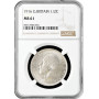 Great Britain 1/2 crown 1916, NGC MS61, "King George V (1910 - 1936)" silver