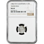 Гватемала 1/2 реала 1880/770 г. E, NGC MS64 "MEDIO REAL", "Реал (1838 - 1912)"