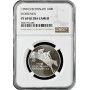 Tschechoslowakei 100 Kronen 1990, NGC PF69 UC, "100. Rennen in Pardubice" TopPop