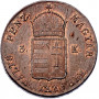 Венгрия 3 крейцера 1849 г. NB, NGC MS64 BN, "Война за Независимость (1848 - 1849)"