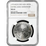 Costa Rica 20 colones 1975, NGC MS64, "25th Anniversary - Central Bank"