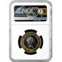 Остров Мэн 2 фунта 1997 г. PM AA, NGC MS62, "Гоночные автомобили, малая голова" Bi-Me