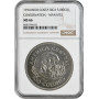 Costa Rica 100 colones 1974, NGC MS66, "Conservation - Manatee" silver coin