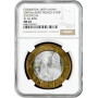 Мексика 100 песо 2007 г., NGC MS65, "180 лет Федерации - Сакатекас"