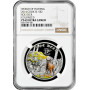 Острова Кука 2 доллара 2014 г., NGC PF69 UC, "Мир охоты - Косуля"