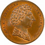 Швеция 1/2 скиллинга 1832 г., PCGS MS65 RB, "Король Карл XIV Юхан (1818 - 1844)" Top Pop 1/0