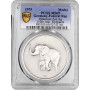 Germany - FRG silver medal 1975, PCGS MS69, "110th Ann. Hannover Zoo - Elephant"