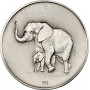 Germany - FRG silver medal 1975, PCGS MS69, "110th Ann. Hannover Zoo - Elephant"