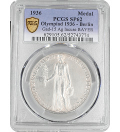 Deutschland - Silbermedaille 1936, PCGS SP62, "Olympische Spiele 1936 in Berlin"