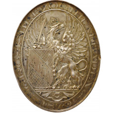 Baden Commemorative Medal 1870-1871, UNC, "Baden Military Association"