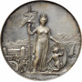 Швейцария серебряная медаль 1891 г., UNC, "Стрелковый фестиваль в Морже"